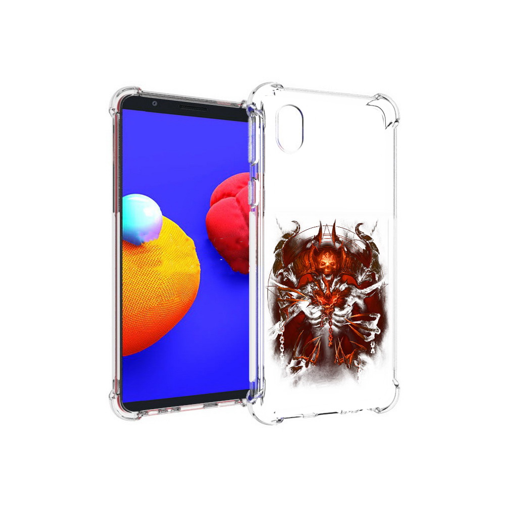 

Чехол MyPads Tocco для Samsung Galaxy A01 Core яркий демон (PT151825.477.708), Прозрачный, Tocco
