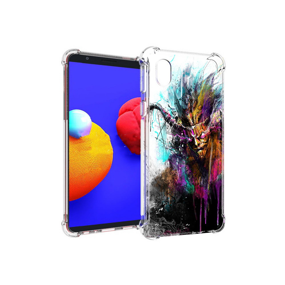 

Чехол MyPads Tocco для Samsung Galaxy A01 Core яркий дьявол (PT151825.477.709), Прозрачный, Tocco