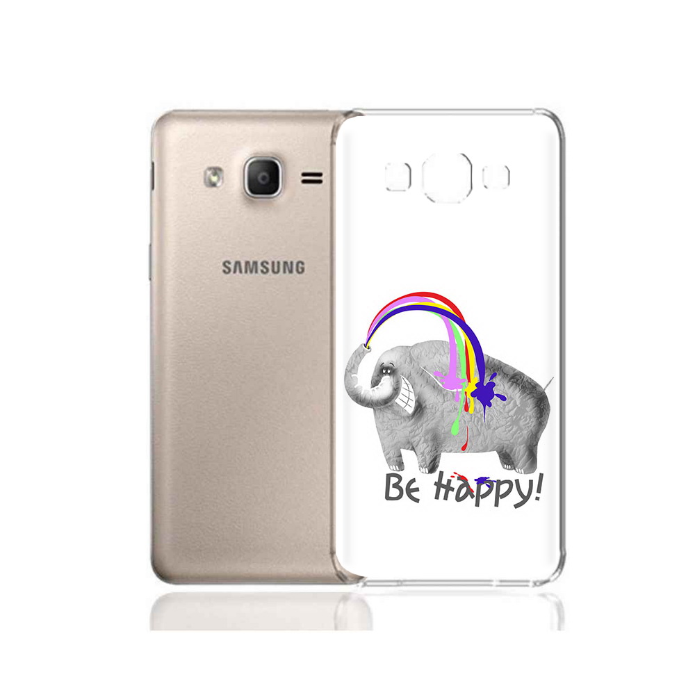 

Чехол MyPads Tocco для Samsung Galaxy A7 (2015) счастливый слон (PT11625.595.632), Прозрачный, Tocco