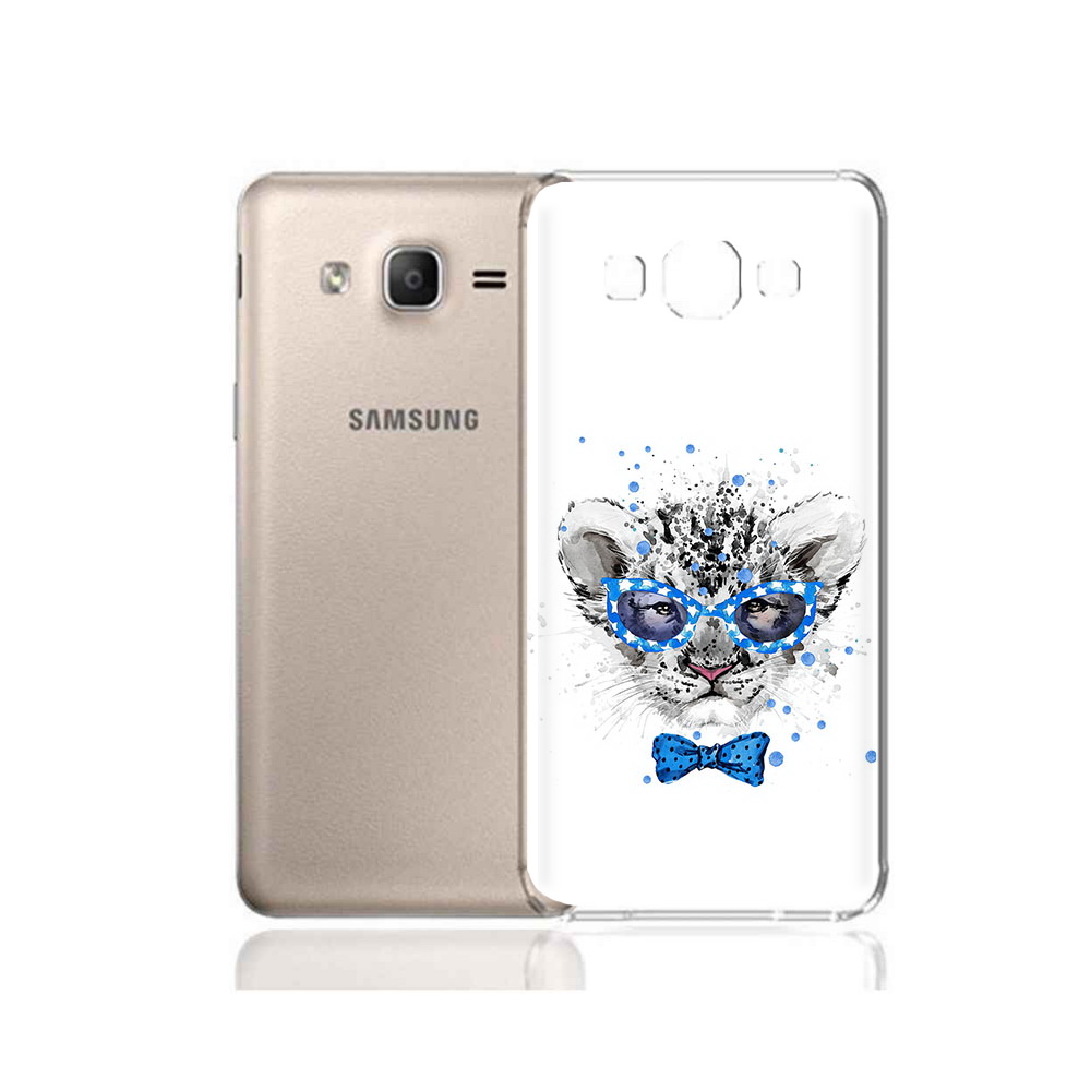 Чехол MyPads Tocco для Samsung Galaxy A7 (2015) тигренок с бабочкой (PT11625.595.642)