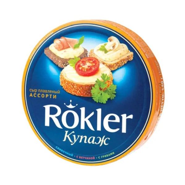 

Плавленый сыр Rokler Купаж Ассорти 55% 130 г