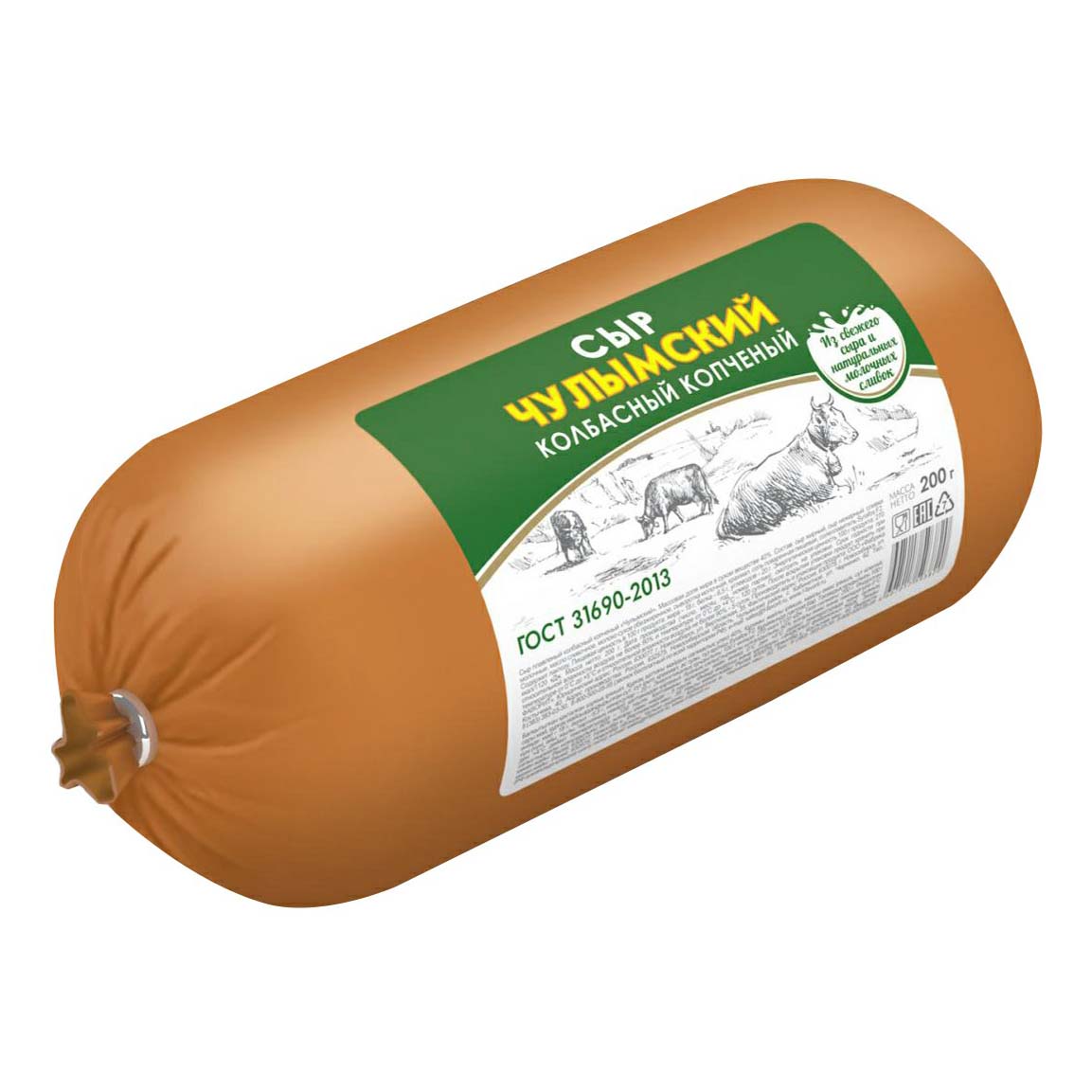 

Плавленый сыр Чулымский копченый 40% 300 г