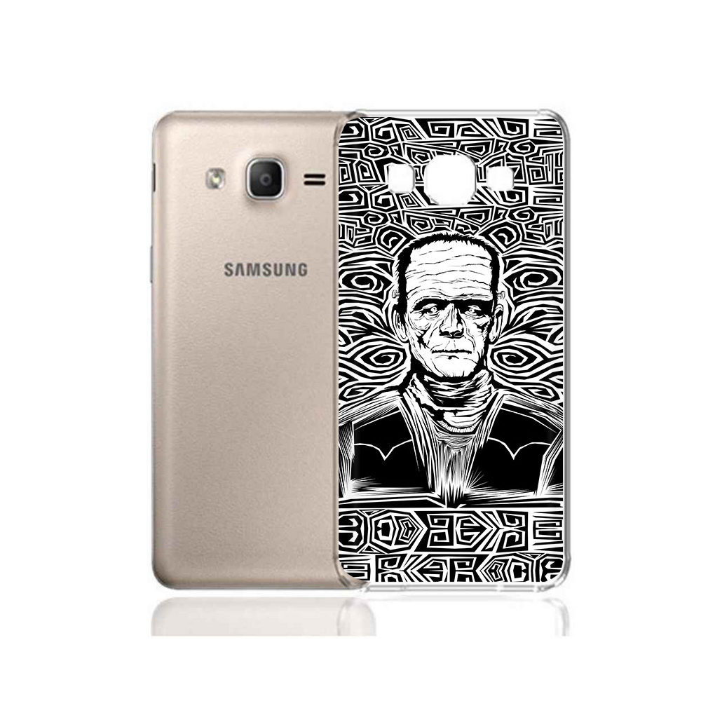 

Чехол MyPads Tocco для Samsung Galaxy A7 (2015) франкенштейн черно белый (PT11625.595.661), Прозрачный, Tocco