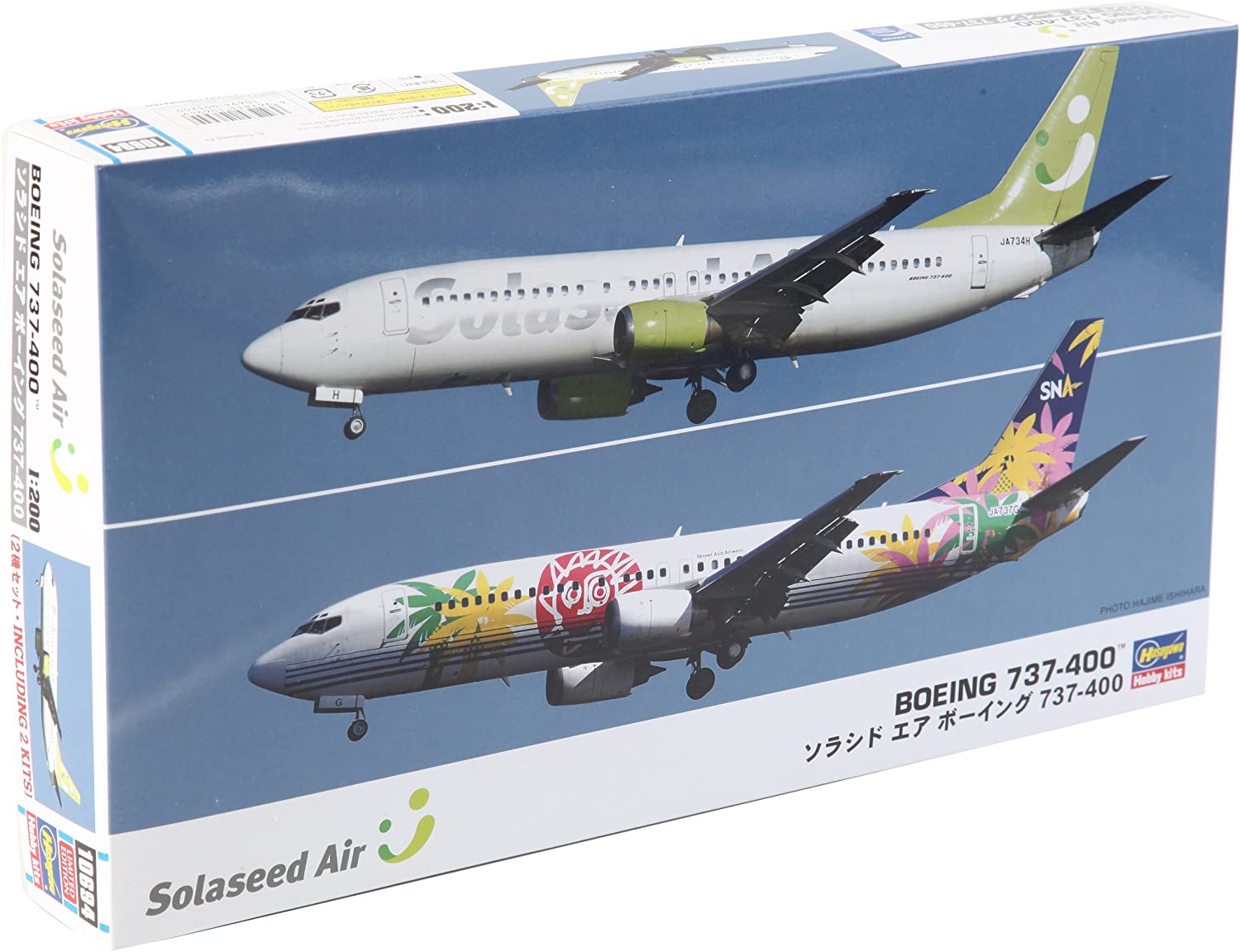 

10694 Hasegawa 1/200 Solaseed Air B737-400 (две модели в коробке)