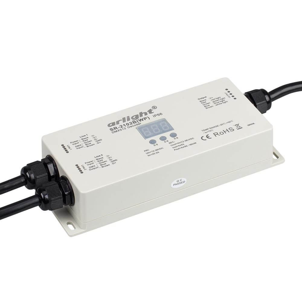 

Декодер Arlight 019063 DMX SR-2102BWP (12-36V, 240-720W, 4CH), 019063