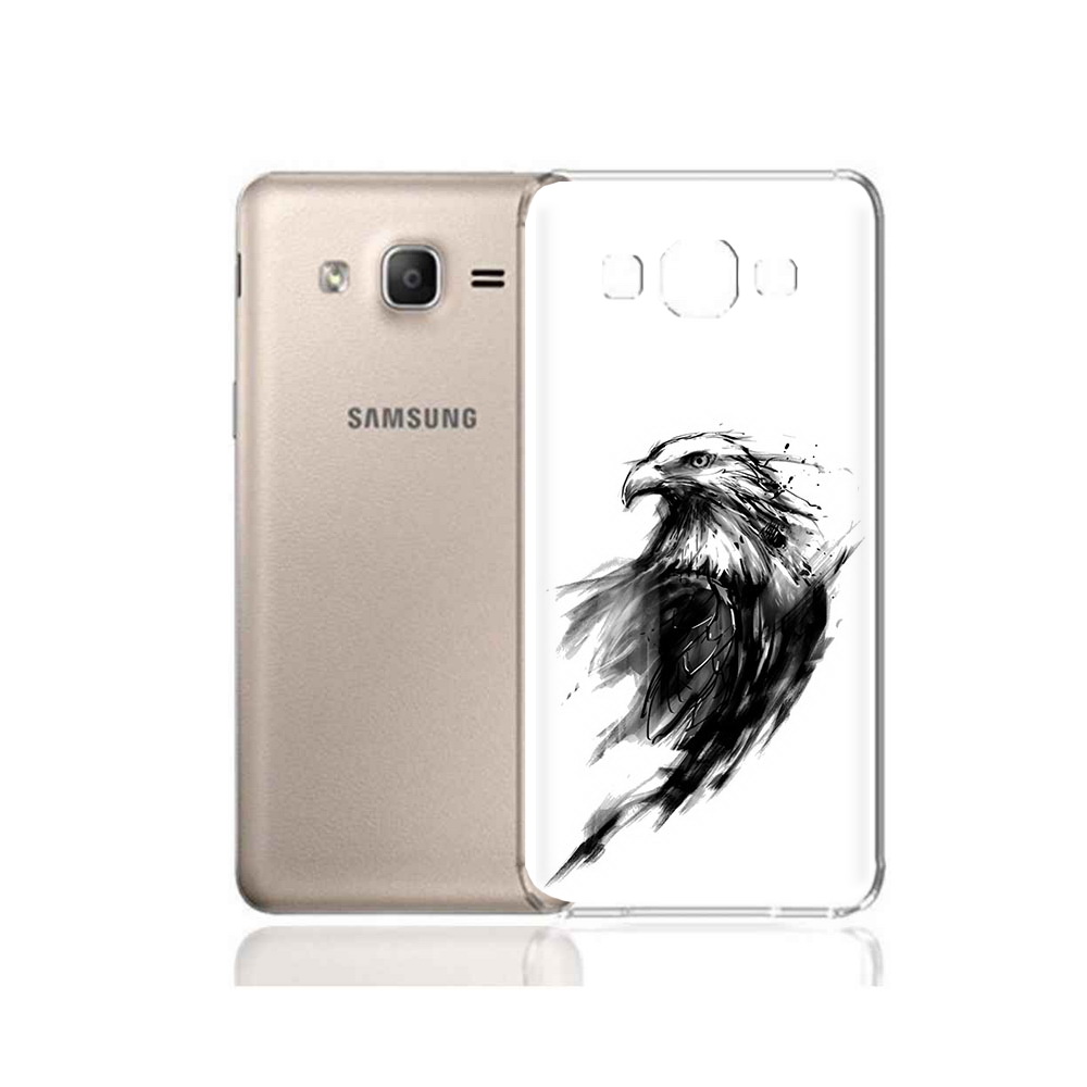 

Чехол MyPads Tocco для Samsung Galaxy A7 (2015) чб птица (PT11625.595.670), Прозрачный, Tocco
