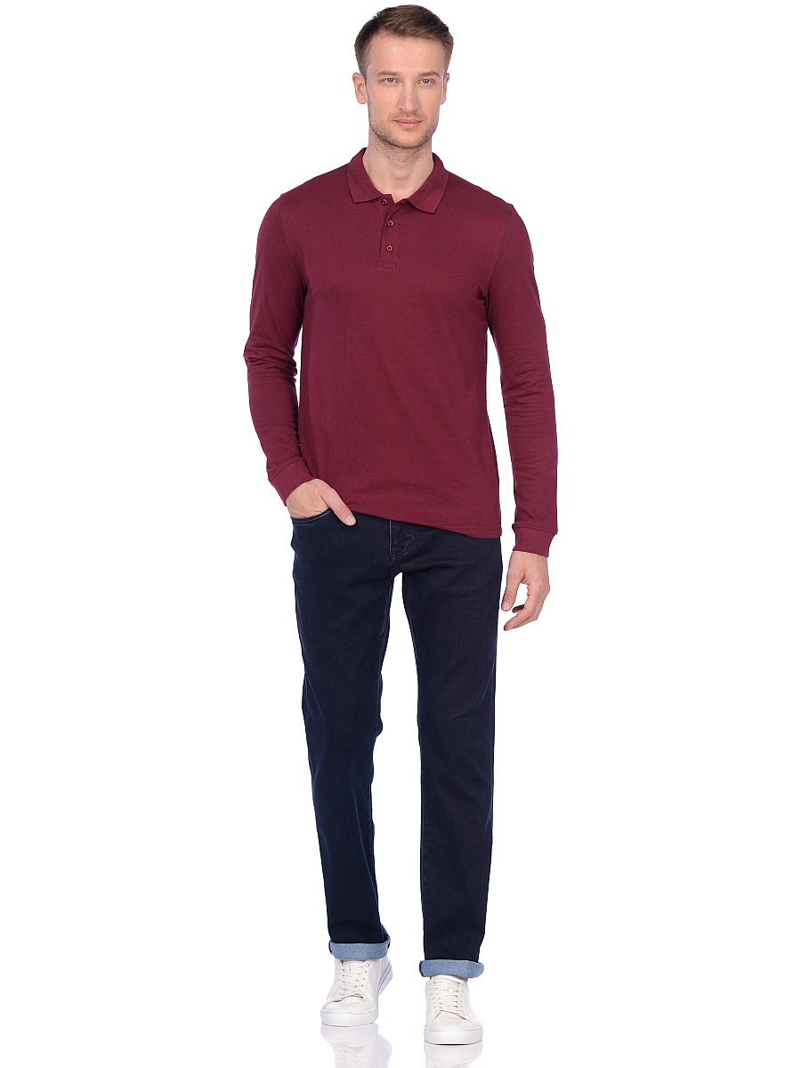 

Футболка-поло мужская KARIBAN бордовая 4XL, M19