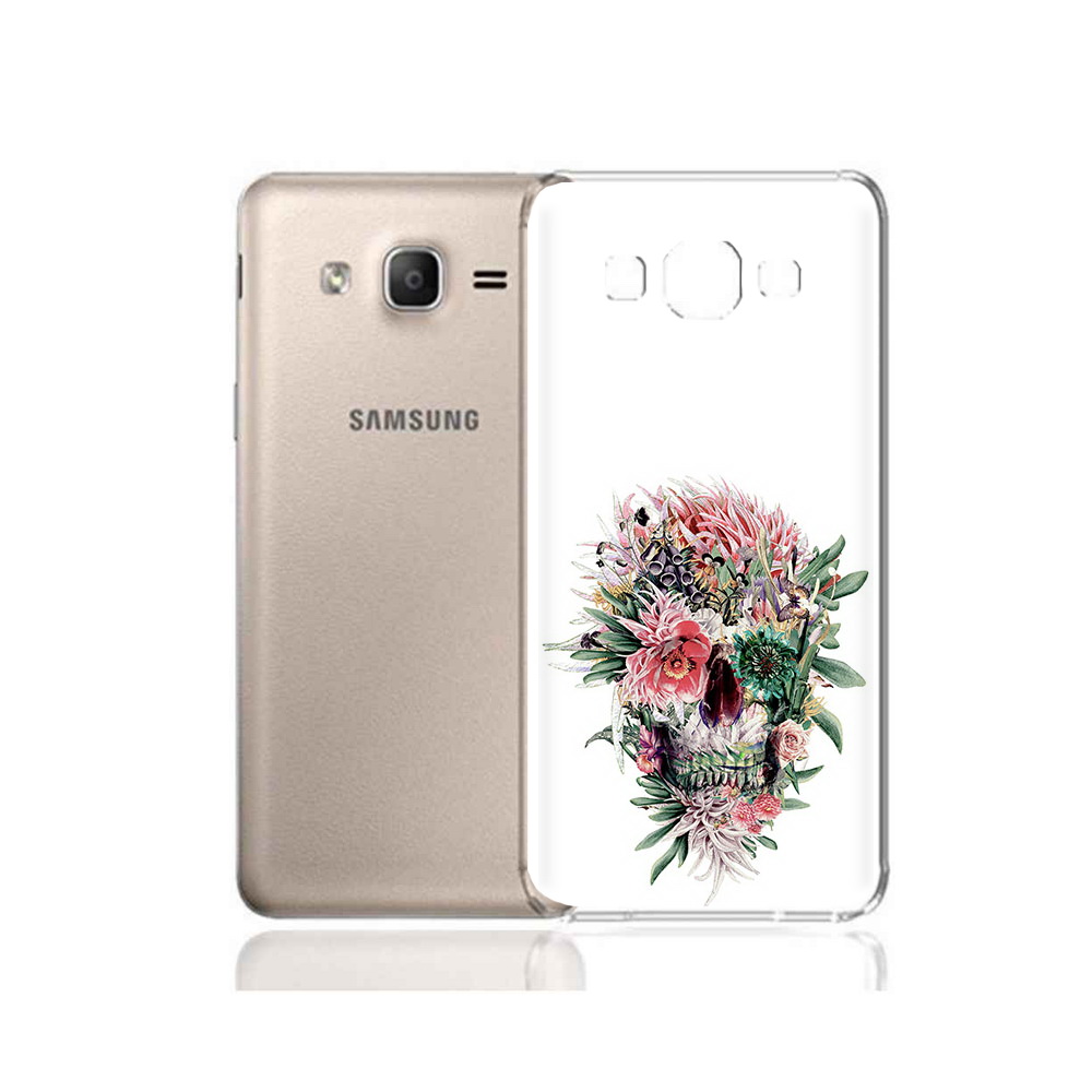 

Чехол MyPads Tocco для Samsung Galaxy A7 (2015) череп из цветов (PT11625.595.677), Прозрачный, Tocco