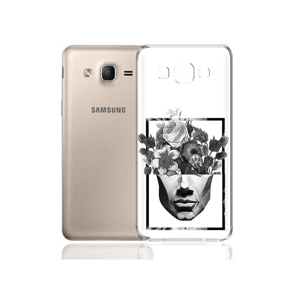 

Чехол MyPads Tocco для Samsung Galaxy A7 (2015) черно белая ваза в абстракции, Прозрачный, Tocco