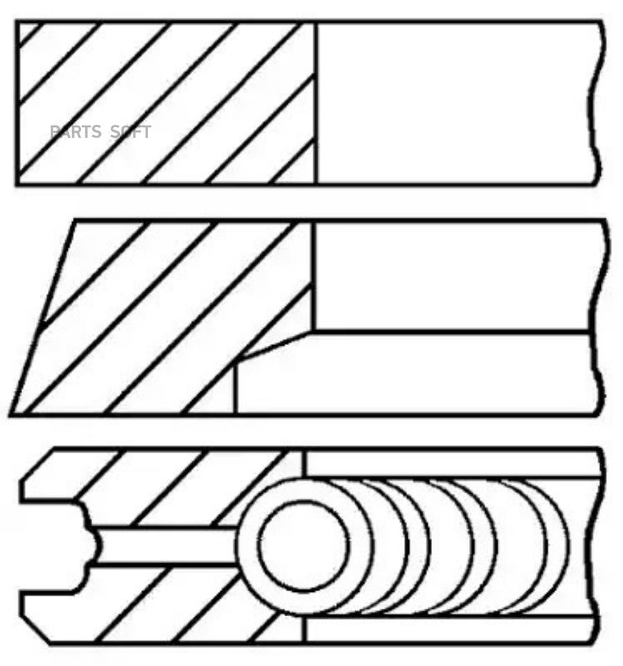 

08-118000-00_кольца поршневые d82x1.2x1.2x2 STD 1 Alfa Romeo 145146156 1.4-1.7 DOHC 97