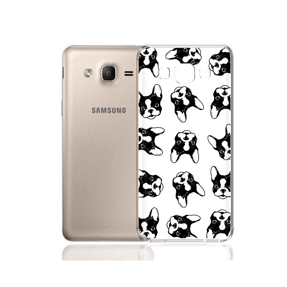 

Чехол MyPads Tocco для Samsung Galaxy A7 (2015) черно белые собачки (PT11625.595.683), Прозрачный, Tocco