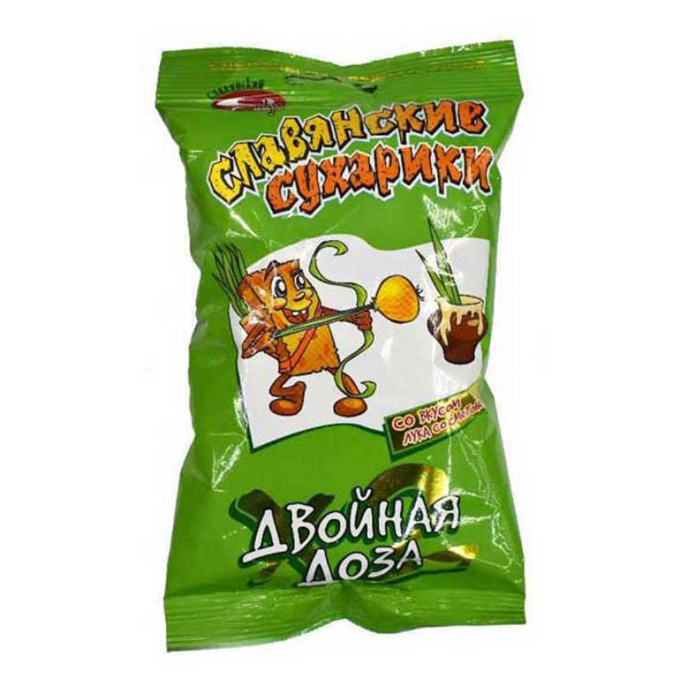 

Сухарики Славянские двойная доза лук 40 г