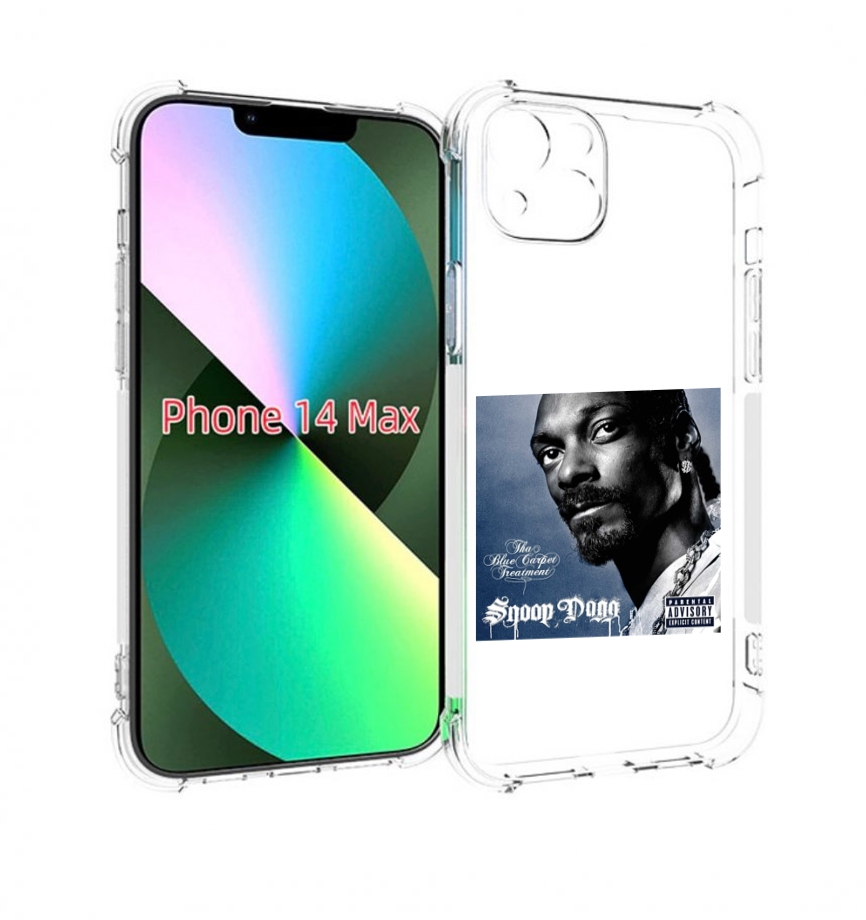 

Чехол MyPads Snoop Dogg THA BLUE CARPET TREATMENT для iPhone 14 Plus (6.7), Прозрачный, Tocco