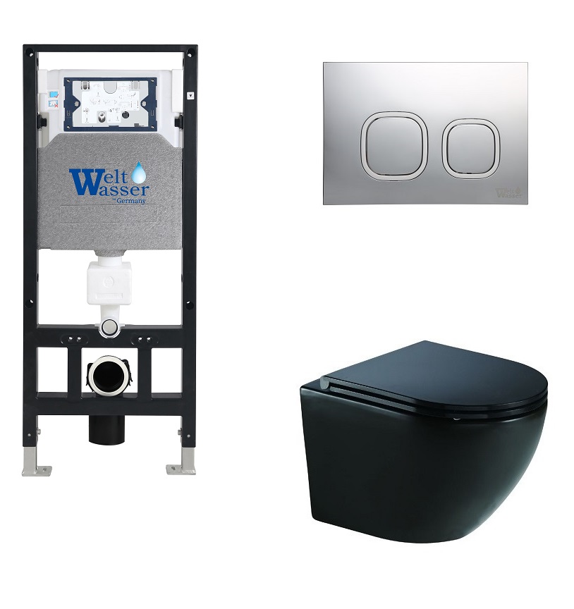 

Унитаз с инсталляцией WeltWasser AMBERG 506 + MERZBACH 041 XL MT-BL + AMBERG RD-CR