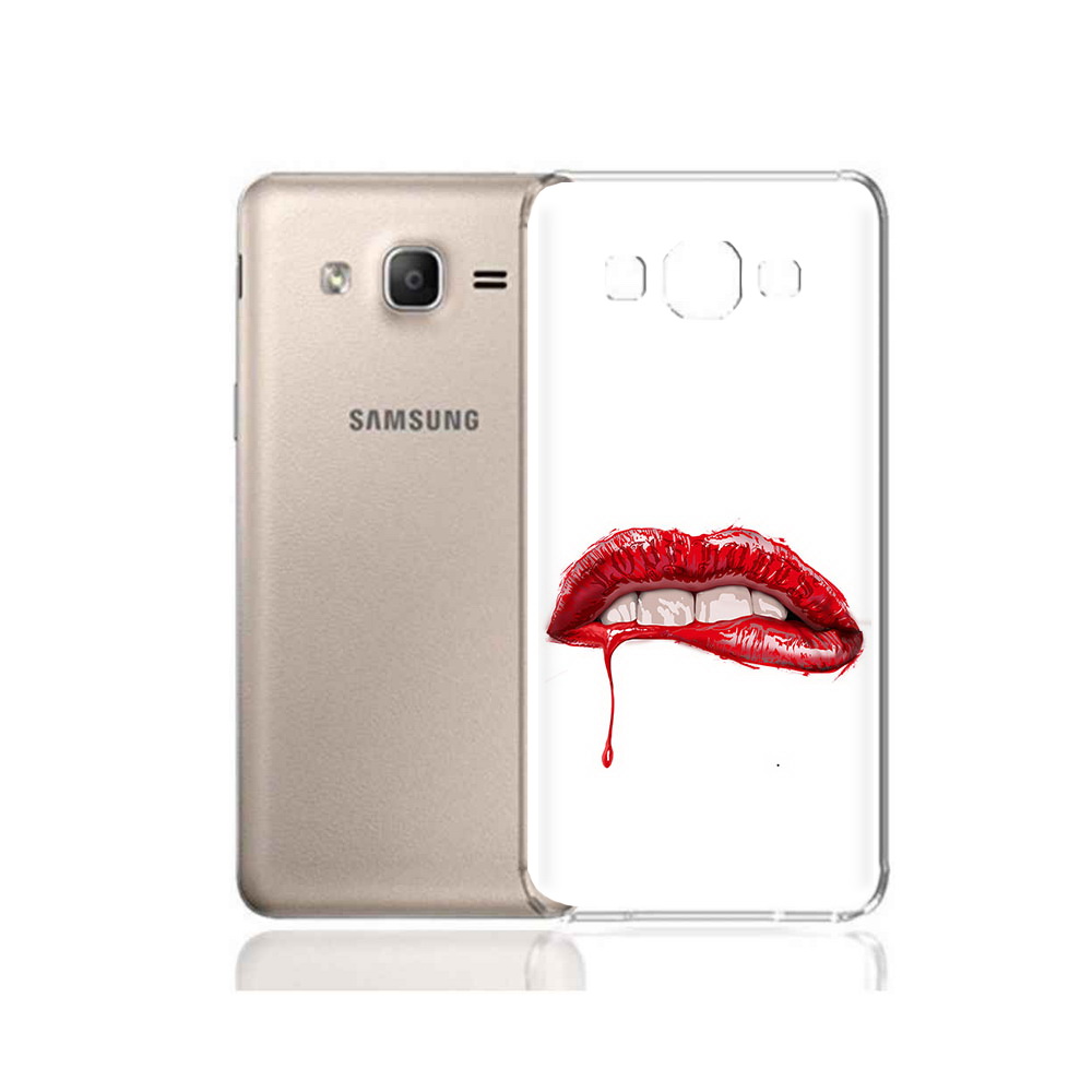

Чехол MyPads Tocco для Samsung Galaxy A7 (2015) яркие красные губы (PT11625.595.706), Прозрачный, Tocco
