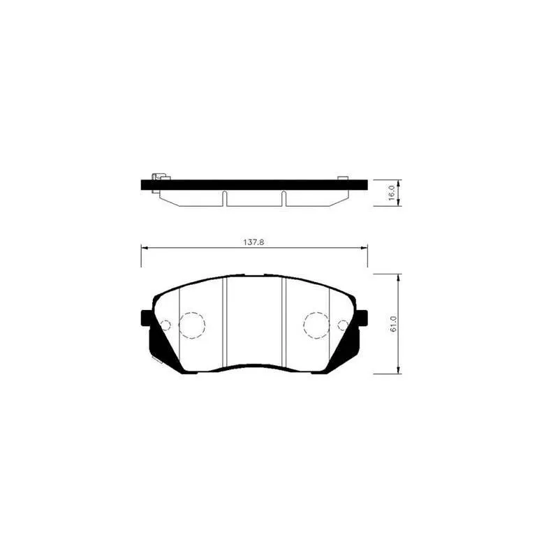 

Колодки тормозные дисковые передние HYUNDAI Tucson (09-),ix35 KIA Sportage (10- HSB HP0048