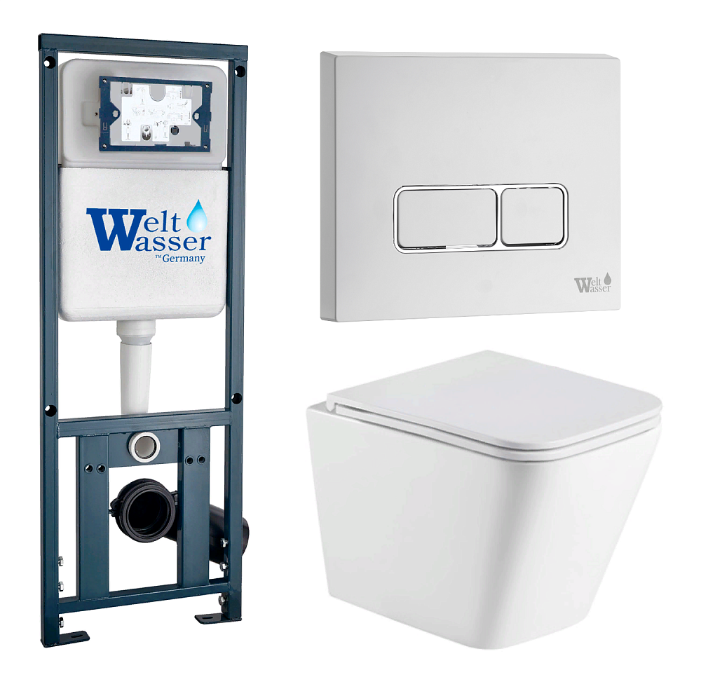 

Унитаз с инсталляцией WeltWasser MARBERG 410 + GELBACH 043 GL-WT + MAR 410 SE GL-WT