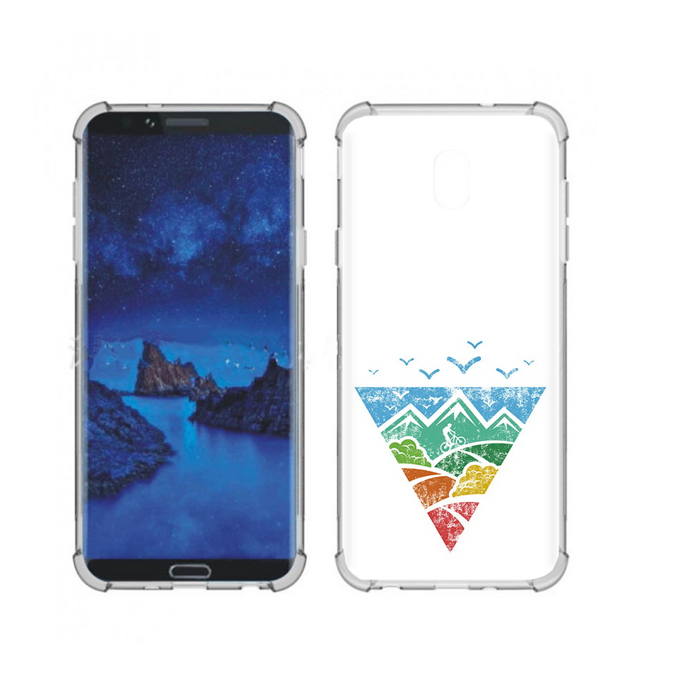 

Чехол MyPads Tocco для Samsung Galaxy J7 (2018) Лес земля море чайки (PT226928.596.105), Прозрачный, Tocco