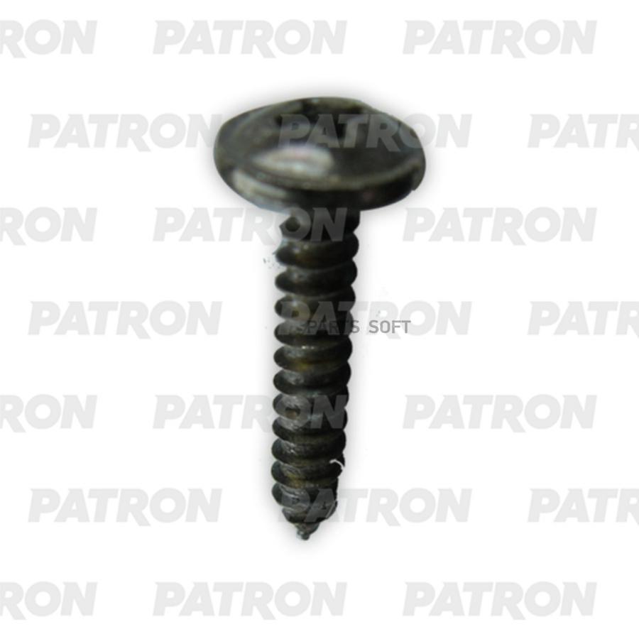 PATRON P37-2658T Винт металлический черн с широкой крестообразной шляпкой 3 9x19  10шт