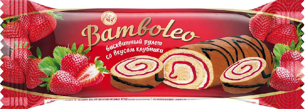 Рулет бисквитный Невский кондитер Bamboleo клубника 145 г