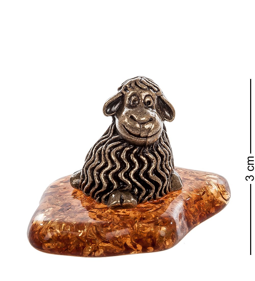 

Фигурка "Овечка" (латунь, янтарь) Art East