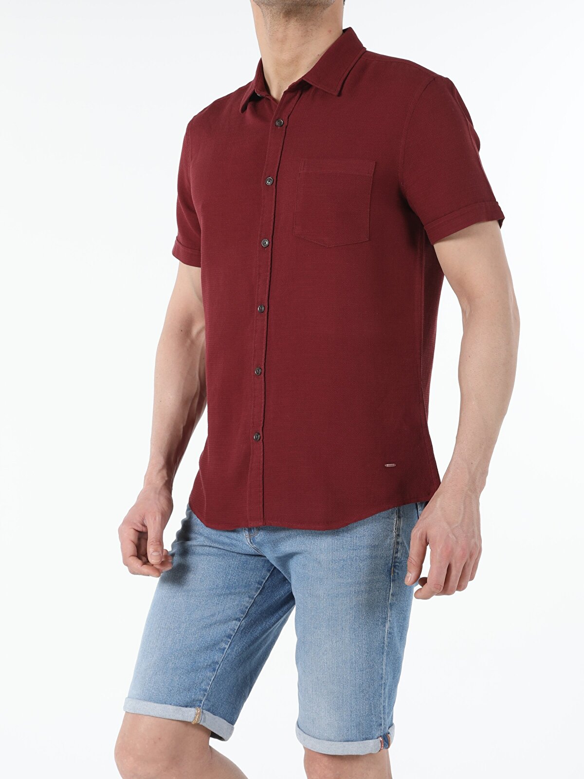 Рубашка мужская Colins CL1054246_Q1.V1_TER красная M