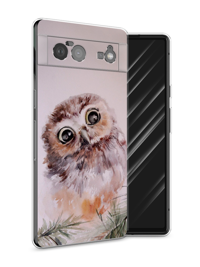 

Чехол Awog на Google Pixel 6 "Сова на розовом", Разноцветный, 270850-1