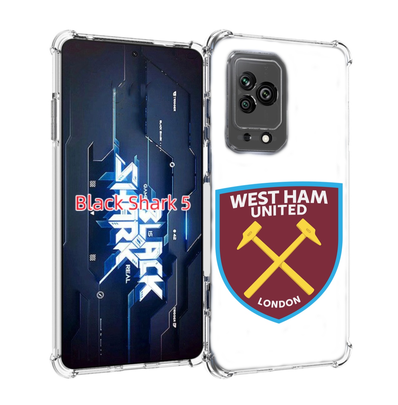

Чехол MyPads фк-вест-хем-2 для Xiaomi Black Shark 5, Прозрачный, Tocco