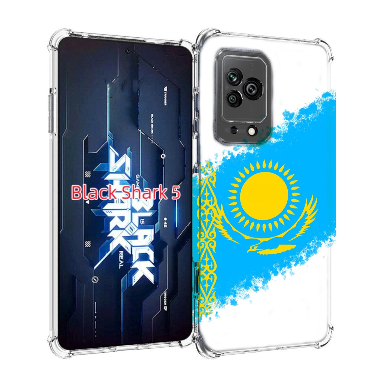 

Чехол MyPads флаг Казахстана для Xiaomi Black Shark 5, Прозрачный, Tocco