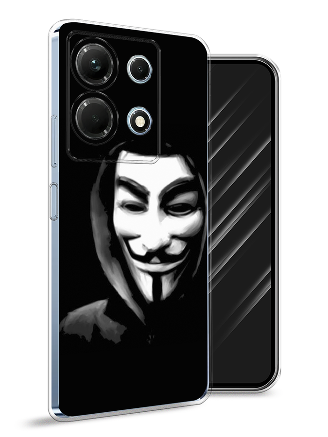 

Чехол Awog на Infinix Note 30 4G "Анонимус", Черный;серый;белый, 3104650-5