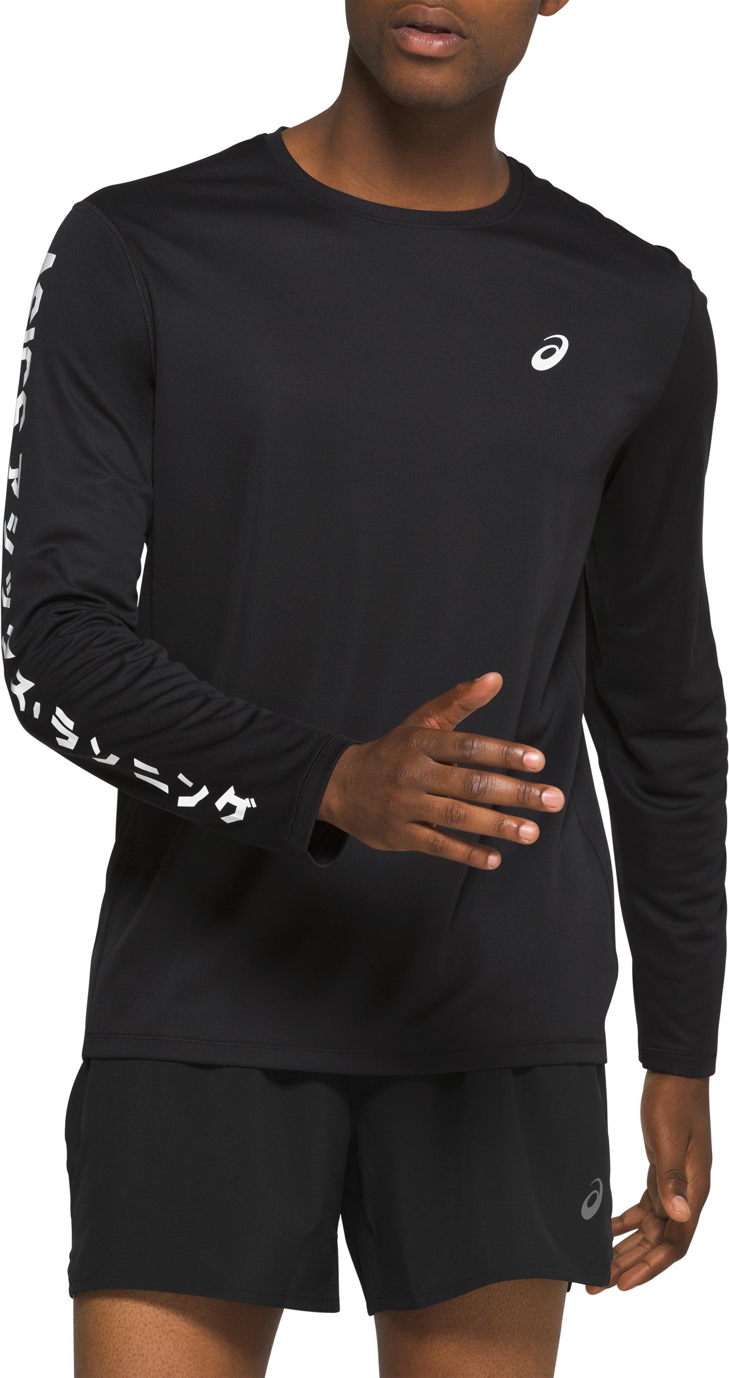 

Лонгслив мужской Katakana LS Asics черный S, Katakana LS