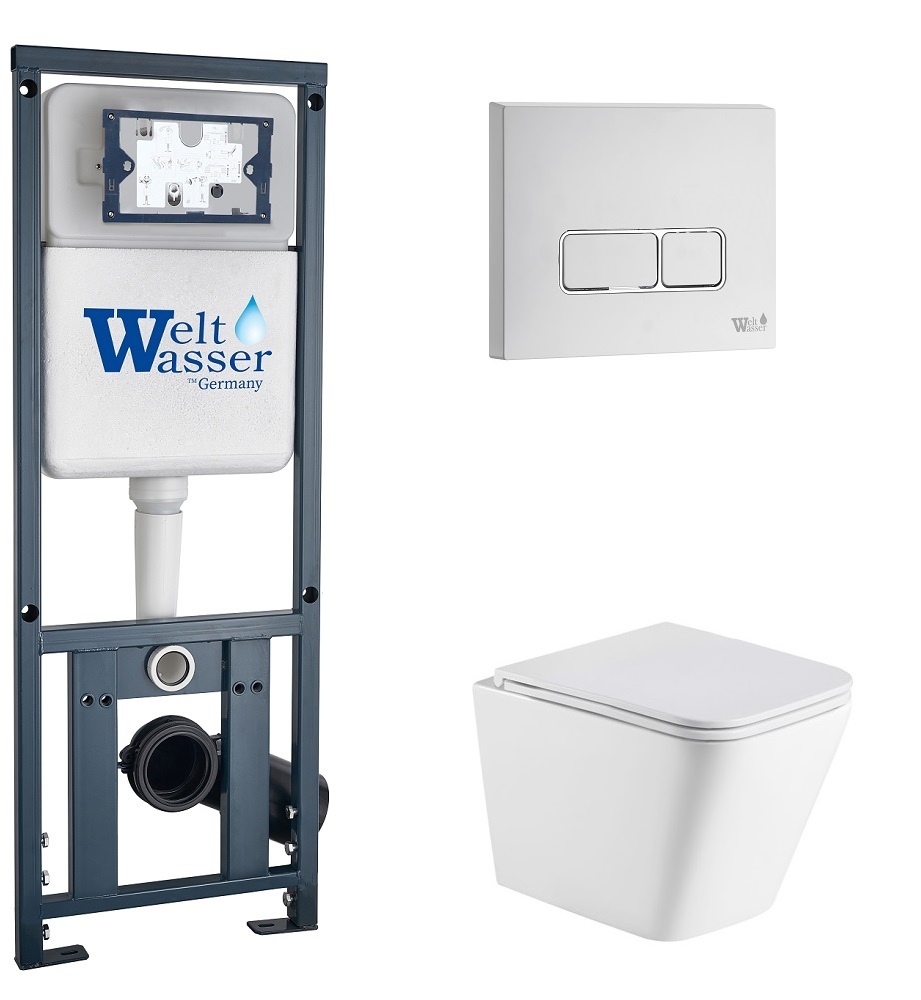 

Унитаз с инсталляцией WeltWasser MARBERG 410 + GELBACH 043 MT-WT + MAR 410 SE GL-WT