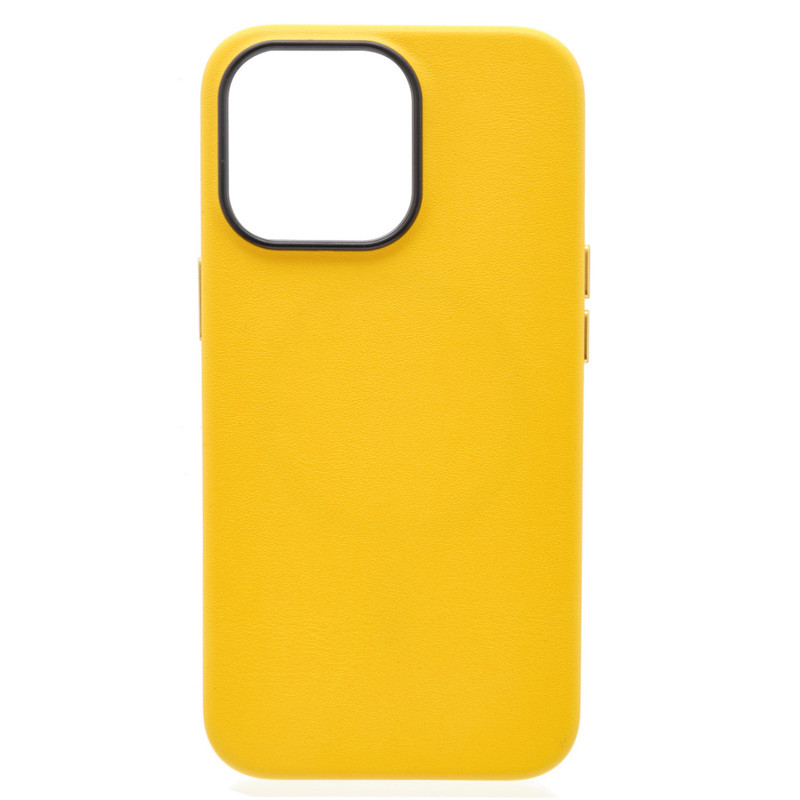 

Чехол с Магсейф на Айфон 16 Про Artificial Leather Co Кожа Soft touch Жёлтый, Желтый, Apple iPhone 16 Pro