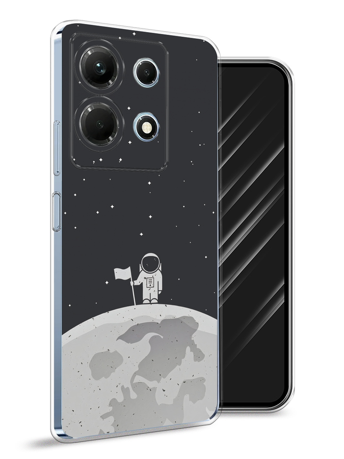 

Чехол Awog на Infinix Note 30 4G "Первый на Луне", Черный, 3104650-4