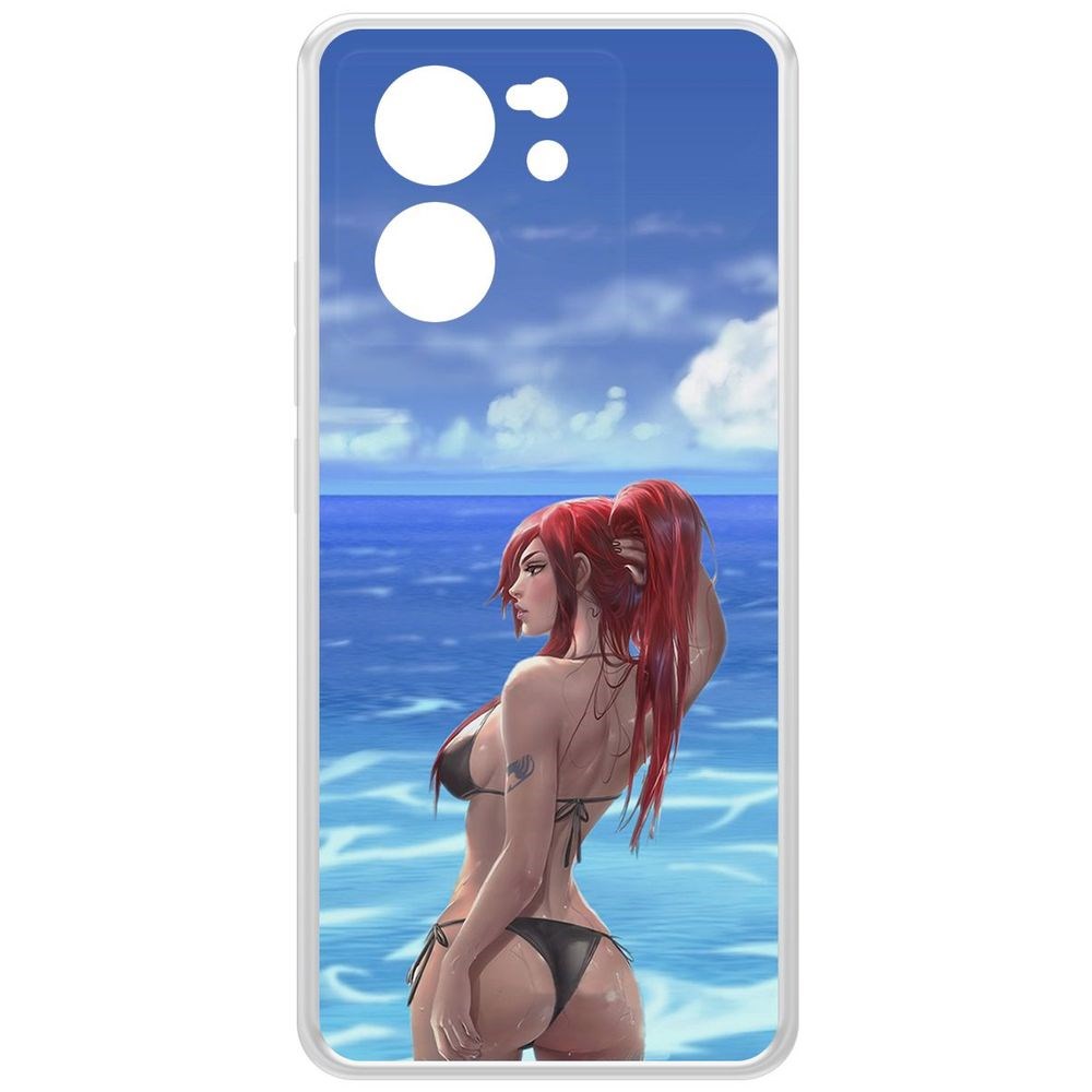 Чехол-накладка Krutoff Clear Case Купальник женский для Xiaomi 13T