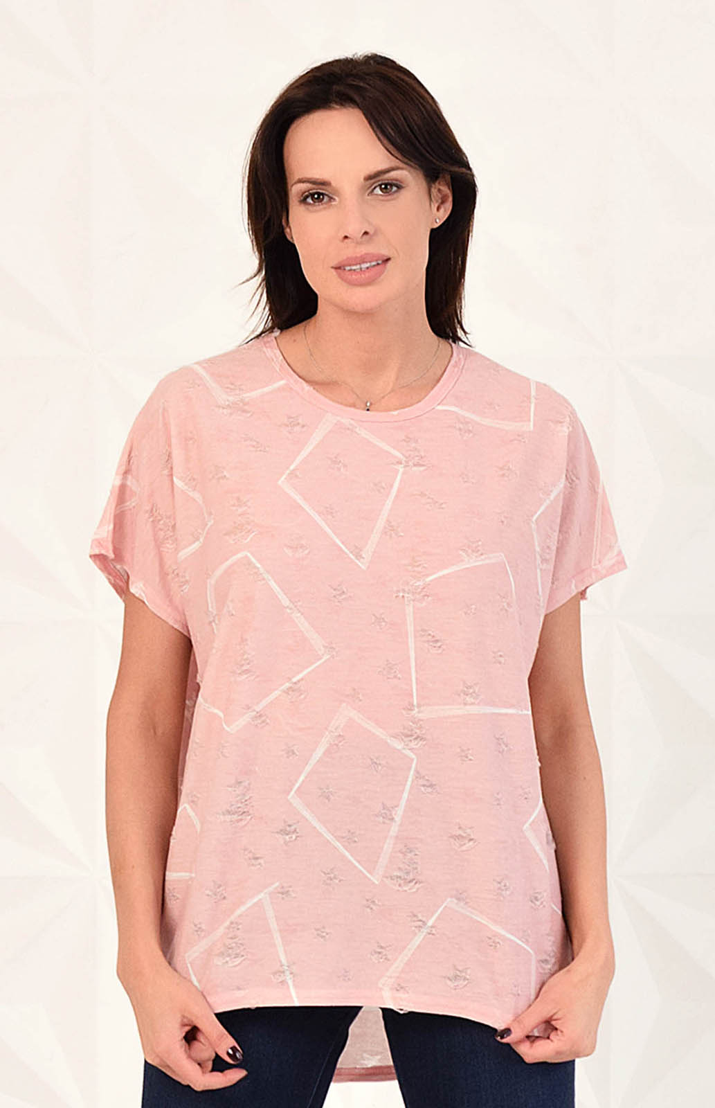 

Блуза женская MILANIKA 2909 розовая ONE SIZE, 2909