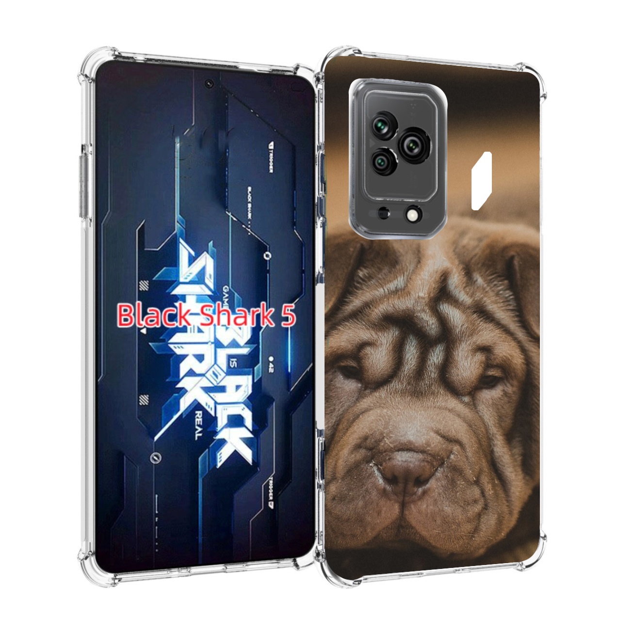 

Чехол MyPads шарпеи для Xiaomi Black Shark 5, Прозрачный, Tocco