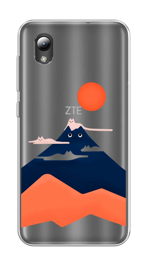 

Чехол на ZTE Blade A3 2019/L8/ZTE Blade A31 lite "Кот-гора", Черный;оранжевый, 132950-4
