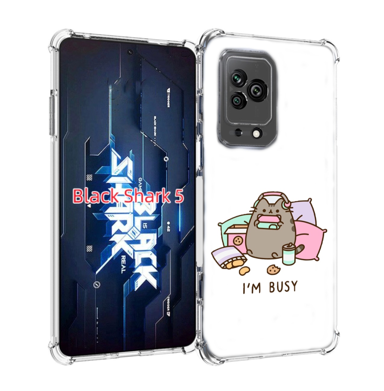 

Чехол MyPads я занятой для Xiaomi Black Shark 5, Прозрачный, Tocco