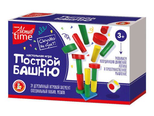 

Игра настольная "Построй башню" серия АКТИВ time 04329