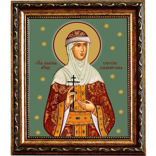 

Христина Владимирская, святая княгиня мученица. Икона на холсте.