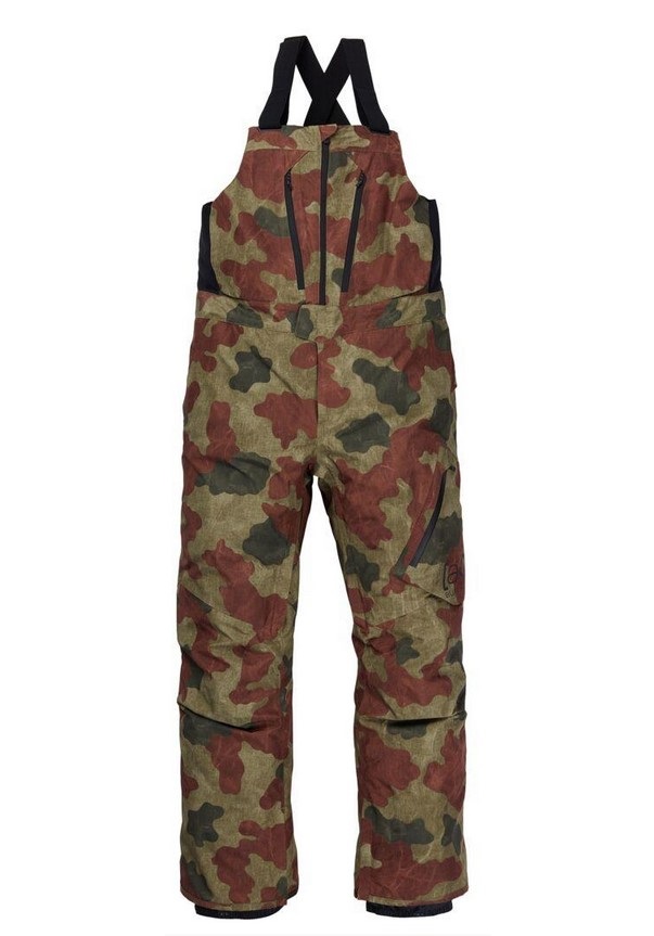 фото Полукомбинезон сноубордический burton ak gore-tex cyclic bib martini olive telo camo xl