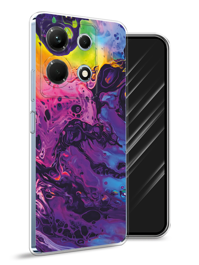 

Чехол Awog на Infinix Note 30 4G "ACID fluid", Бордовый, 3104650-3