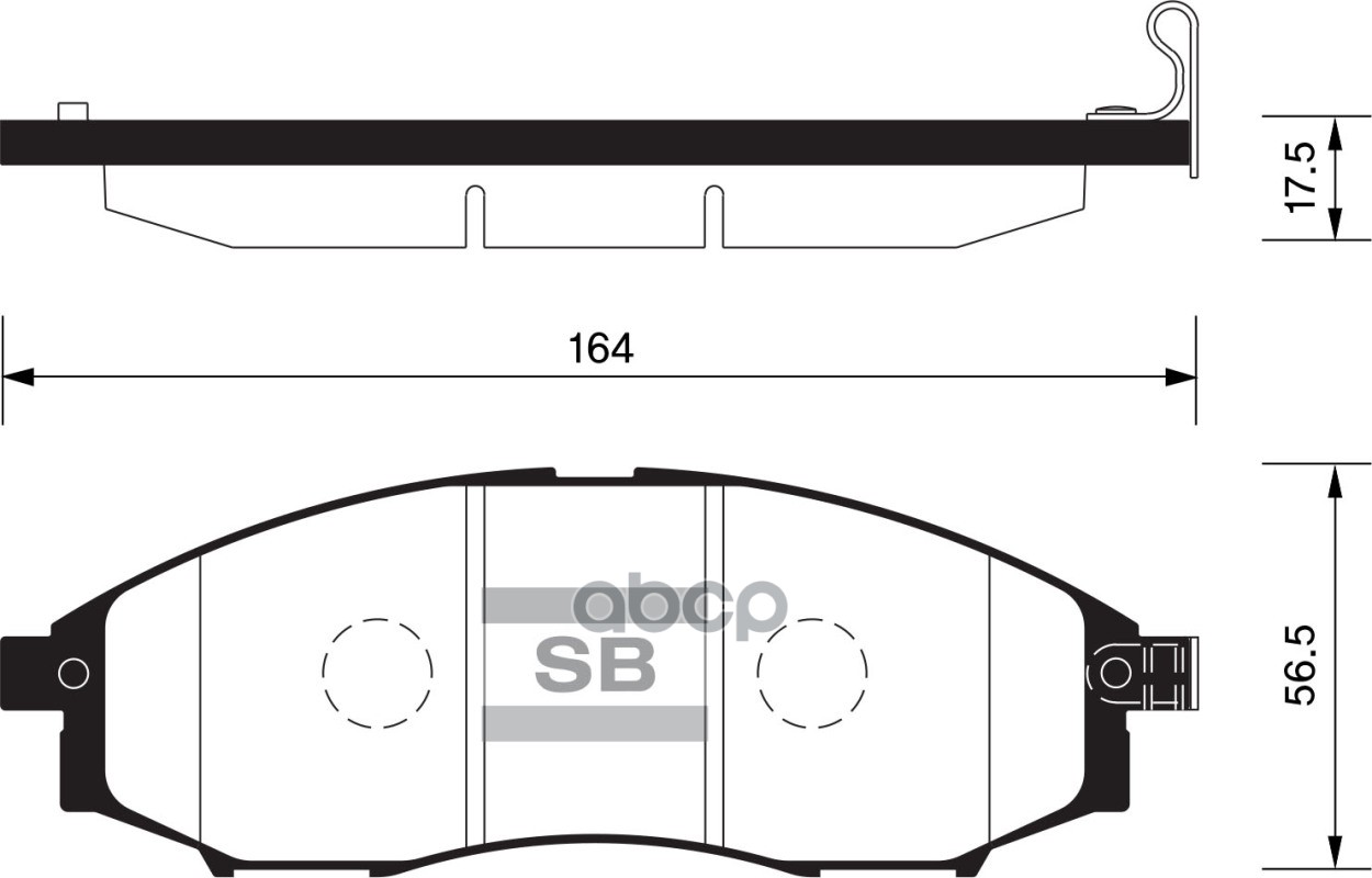 

Комплект тормозных колодок Sangsin brake SP2078