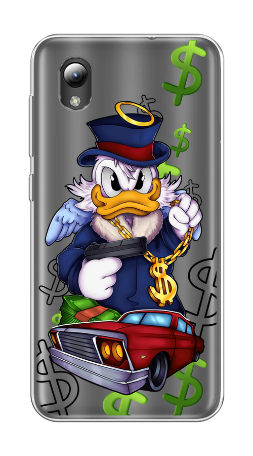

Чехол на ZTE Blade A3 2019/L8/ZTE Blade A31 lite "Scrooge McDuck with a Gold Chain", Красный;синий;белый, 132950-6