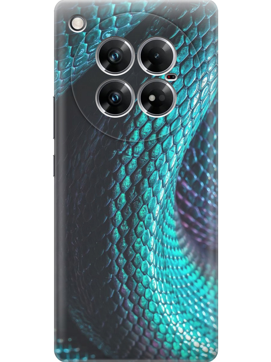 

Силиконовый чехол на Infinix Zero 40 5G с принтом "Змеиная кожа", Прозрачный;зеленый;синий, 786721132