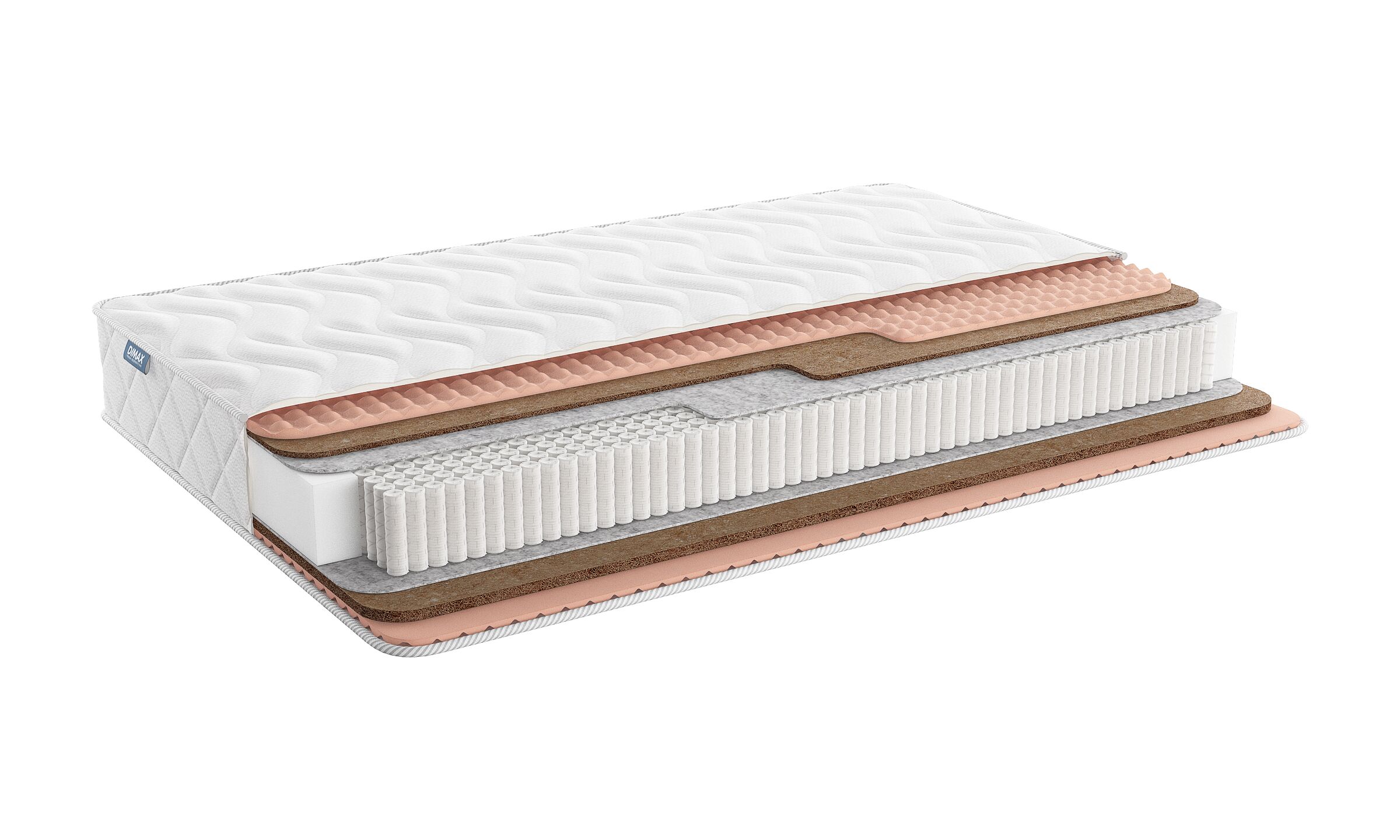 

Матрас Dimax Relmas Cocos 3 S1000 160х200, Бежевый;белый;серый;серебристый, Relmas Cocos 3 S1000