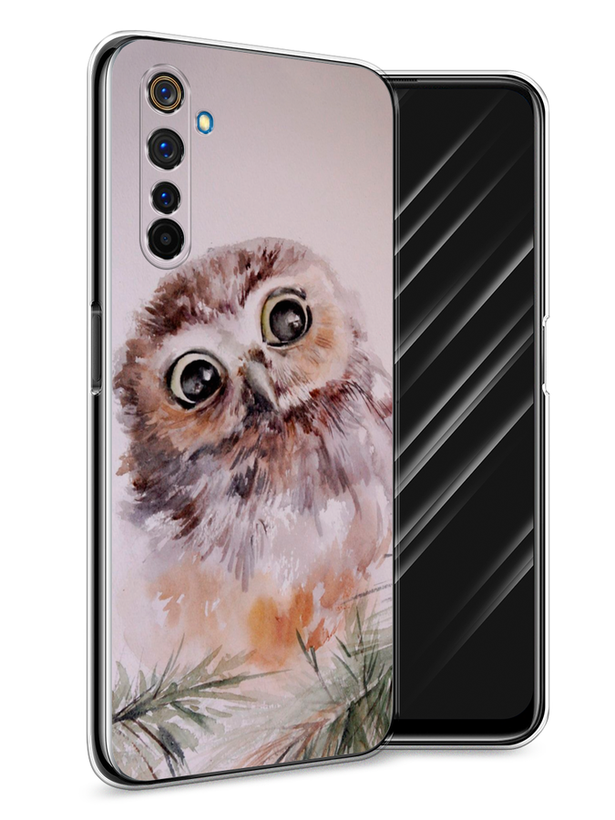 

Чехол Awog на Realme 6 Pro "Сова на розовом", Разноцветный, 252850-1