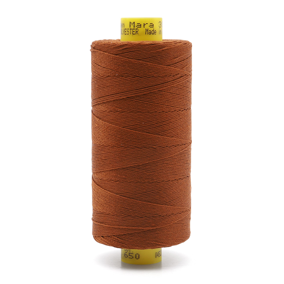 

702404 Нить Mara 30/300 м для отстрочки, 100% полиэстер Gutermann 650 золотисто-каштановый, Коричневый, 135306