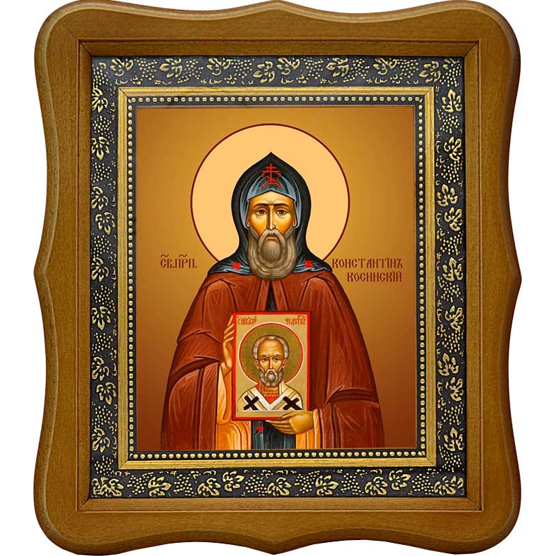 

Константин Косинский, Старорусский преподобный. Икона на холсте.